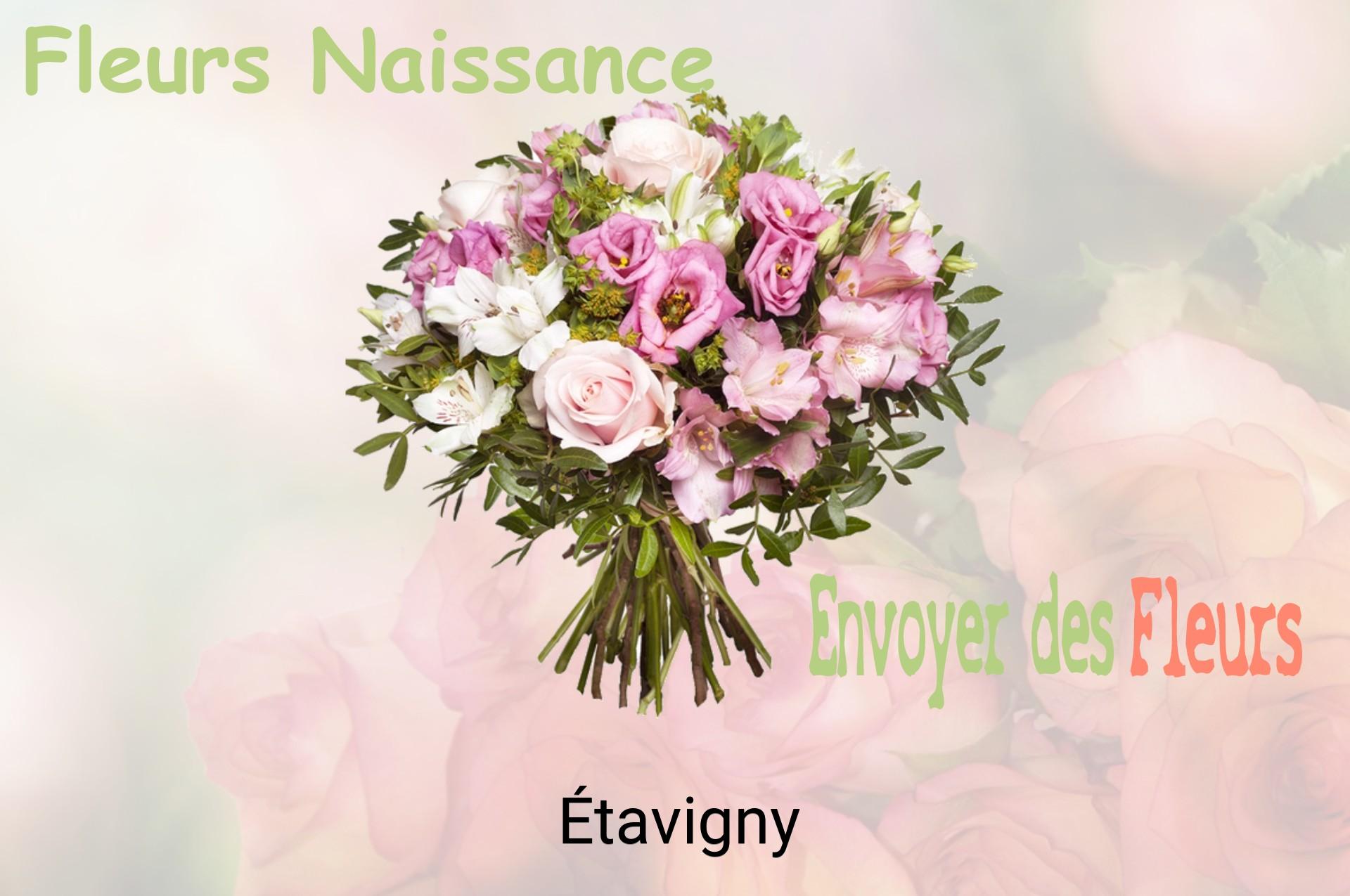 Bouquet de fleurs de naissance livré à Étavigny